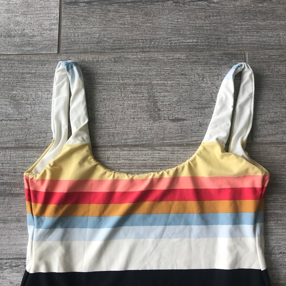 Billabong Multicolor Striped One Piece Swimsuit - Picture 4 of 7